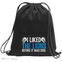 I Liked The Lions Before It Was Cool Sweatshirt Cinch Pack Bag thumb 0