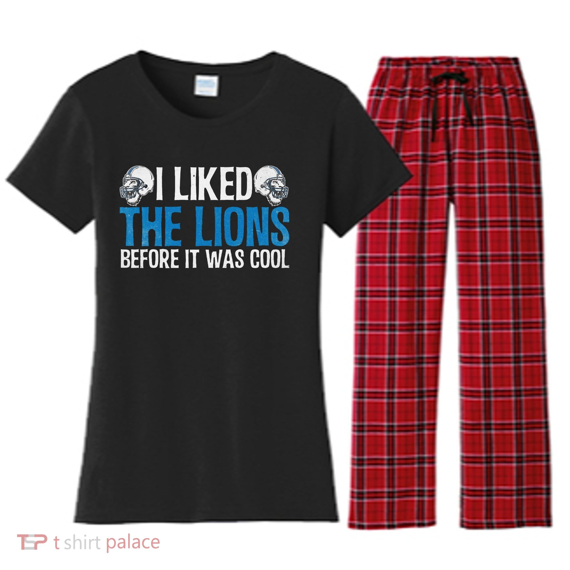 I Liked The Lions Before It Was Cool Women's Flannel Pajama Set