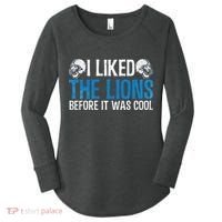 I Liked The Lions Before It Was Cool Women's Perfect Tri Tunic Long Sleeve Shirt thumb 0