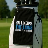 I Liked The Lions Before It Was Cool Golf Towel thumb 2