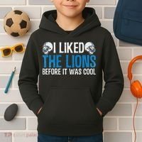 I Liked The Lions Before It Was Cool Kids Hoodie thumb 2