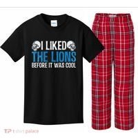 I Liked The Lions Before It Was Cool Kids Plaid Pajama Set thumb 0