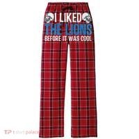 I Liked The Lions Before It Was Cool Women's Flannel Plaid Pajama Pants thumb 0