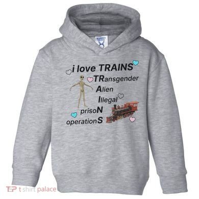 I Love Trains Alien Illegal Prison Operations Toddler Hoodie