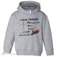 I Love Trains Alien Illegal Prison Operations Toddler Hoodie thumb 0