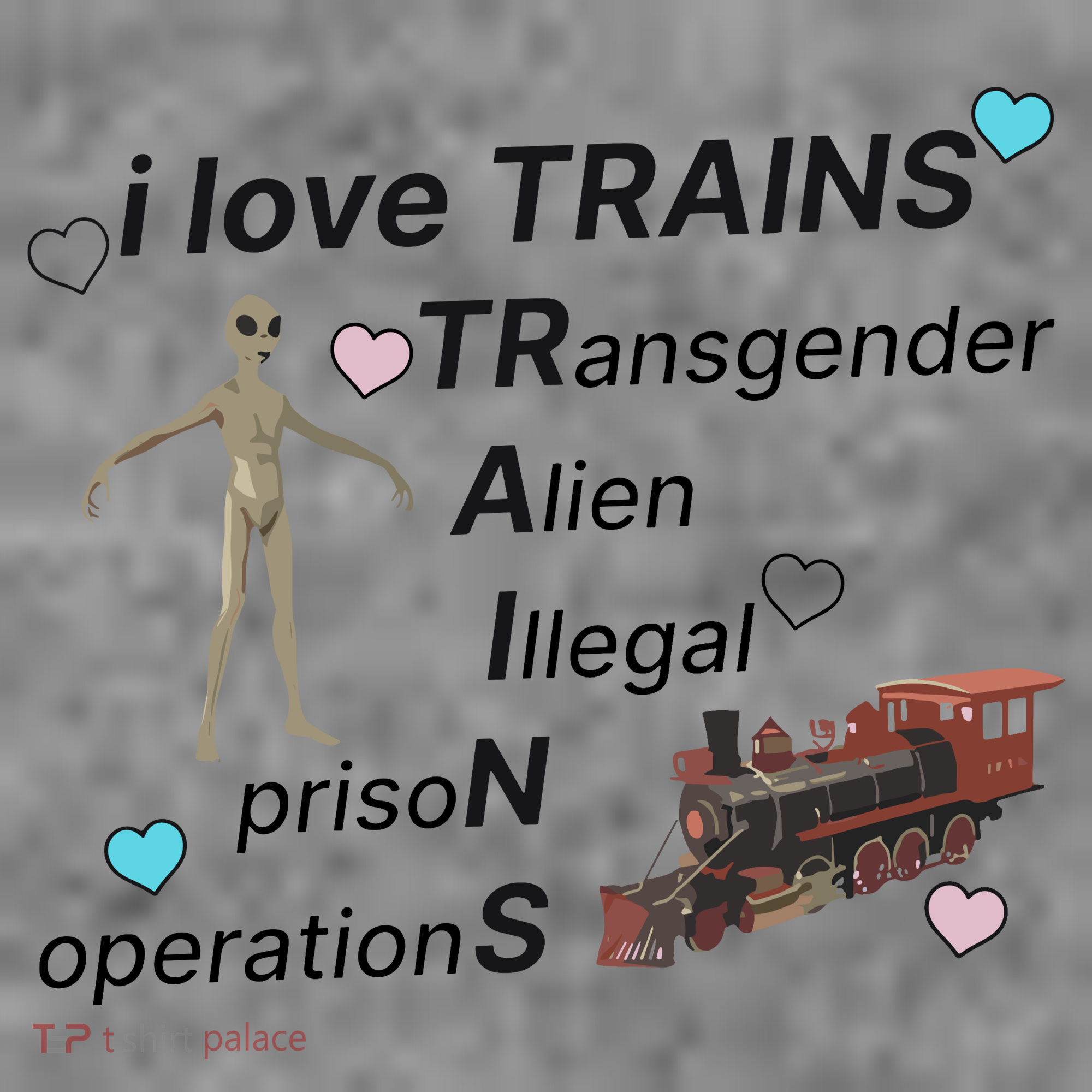 I Love Trains Alien Illegal Prison Operations Toddler Hoodie