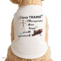 I Love Trains Alien Illegal Prison Operations Doggie Tank thumb 0