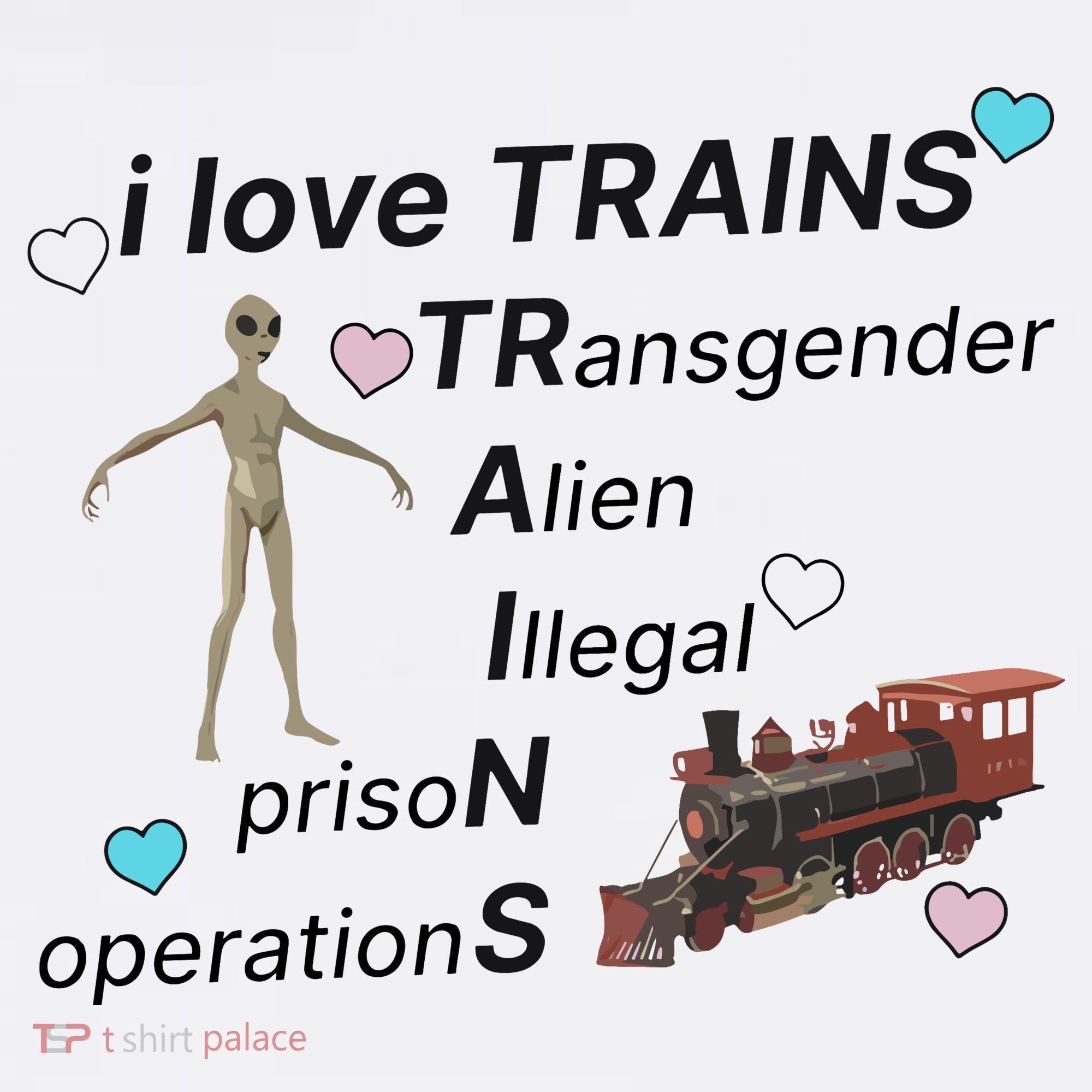 I Love Trains Alien Illegal Prison Operations Hoodie