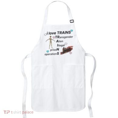 I Love Trains Alien Illegal Prison Operations Apron