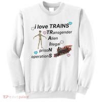 I Love Trains Alien Illegal Prison Operations Sweatshirt thumb 0