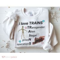I Love Trains Alien Illegal Prison Operations Sweatshirt thumb 2