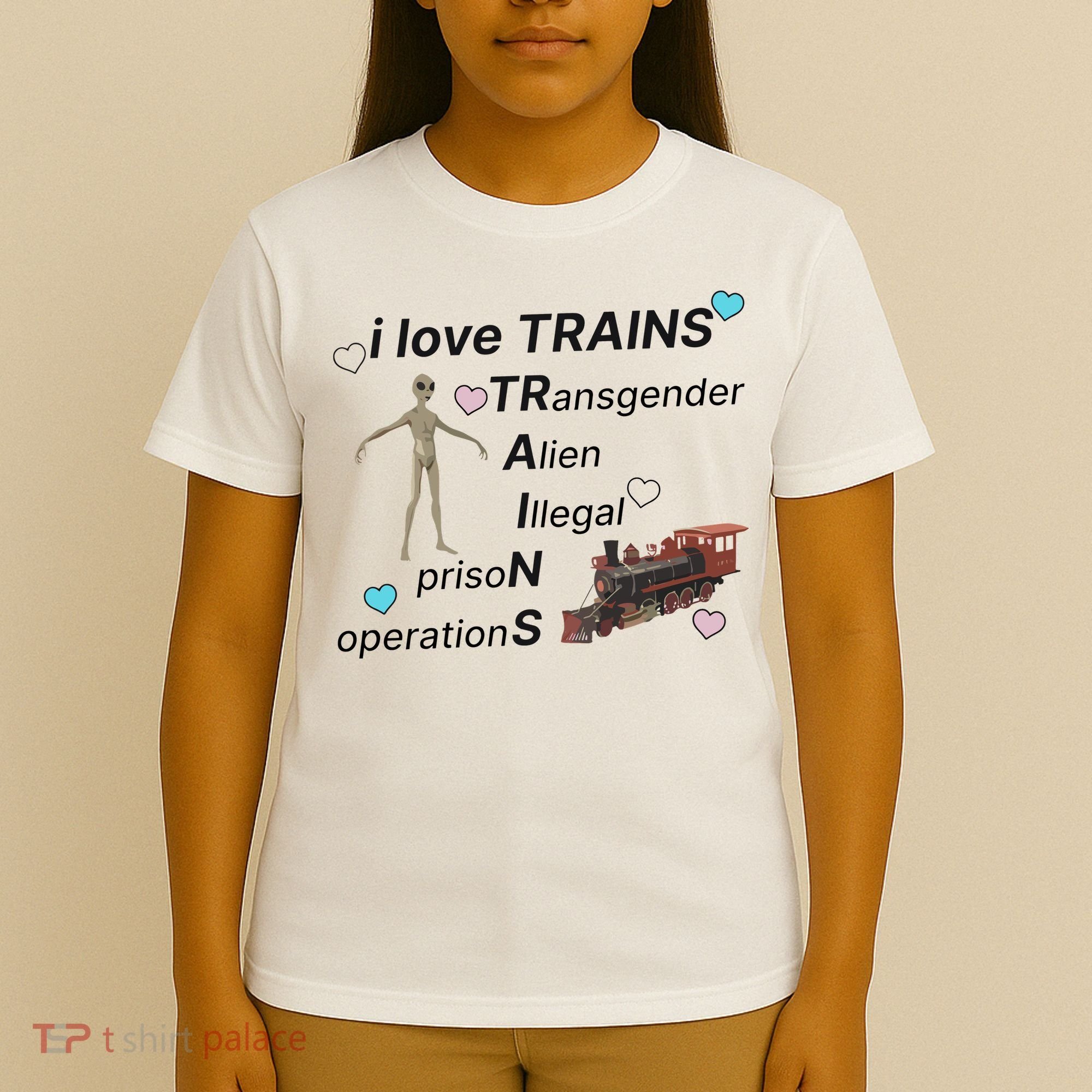 I Love Trains Alien Illegal Prison Operations T-Shirt