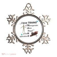 I Love Trains Alien Illegal Prison Operations Ornament thumb 0