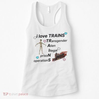 I Love Trains Alien Illegal Prison Operations Women's Tank Top