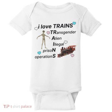 I Love Trains Alien Illegal Prison Operations Baby Bodysuit