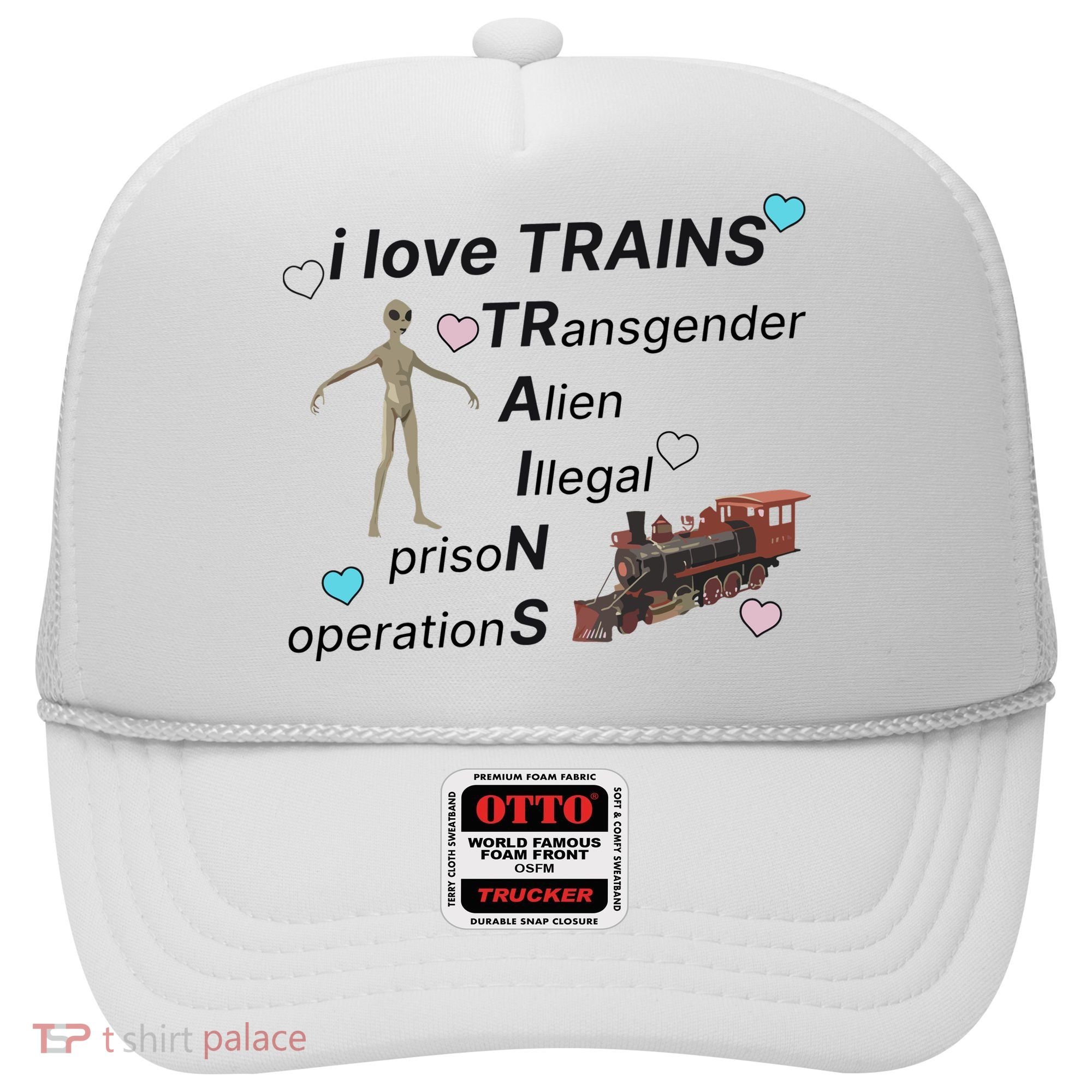 I Love Trains Alien Illegal Prison Operations Hat