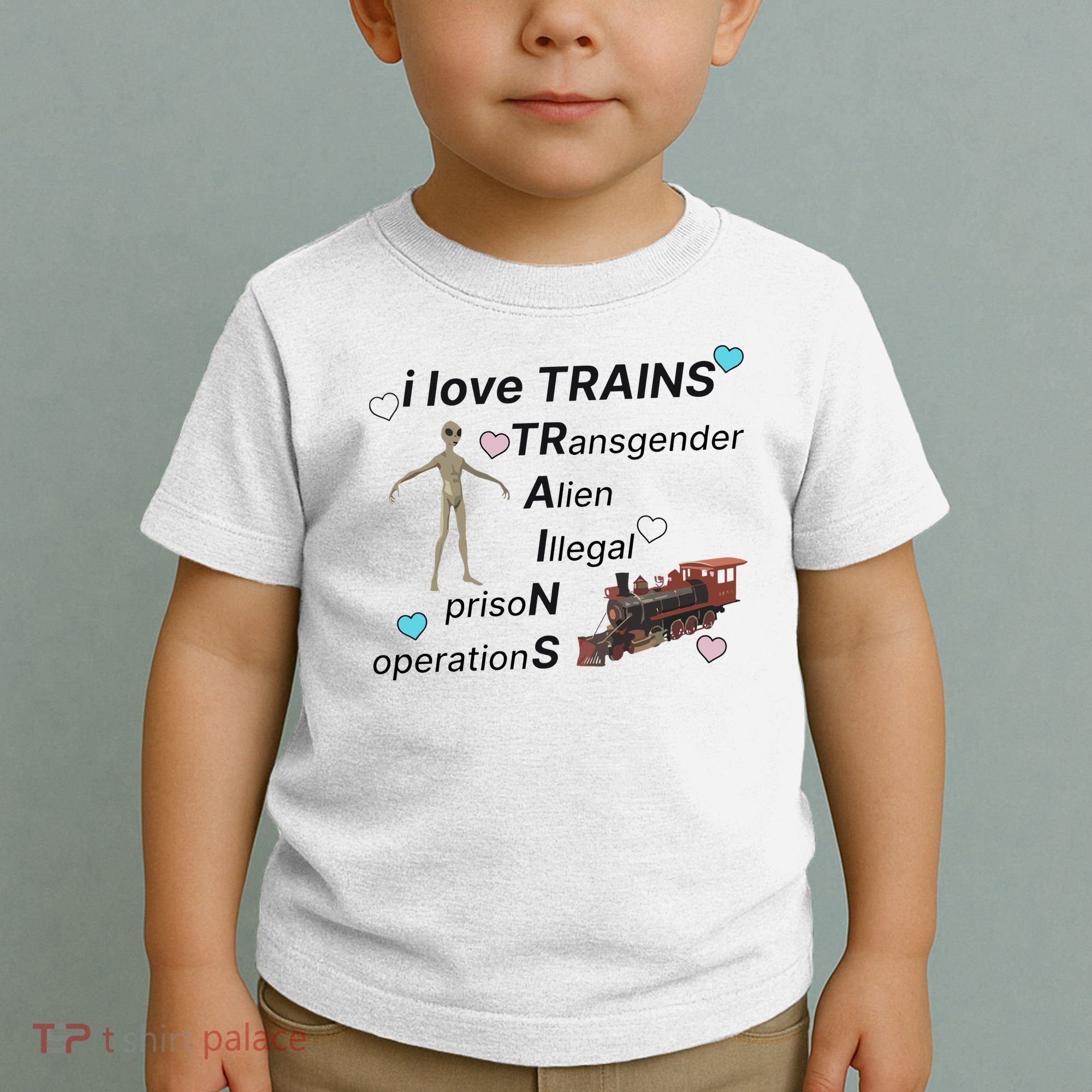 I Love Trains Alien Illegal Prison Operations Toddler T-Shirt