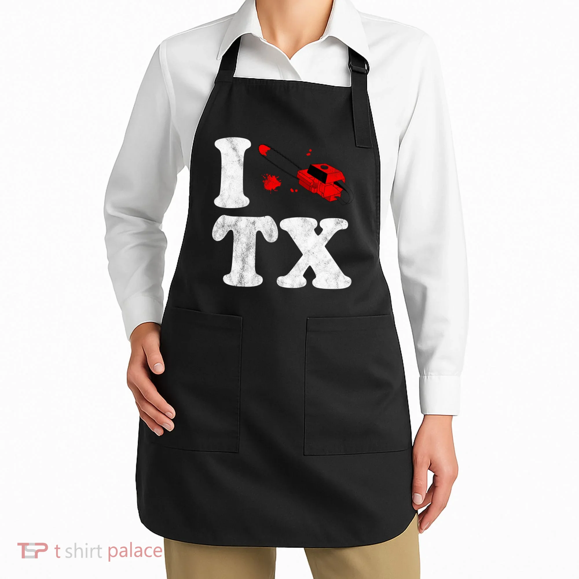 I Love Texas Chainsaw Apron