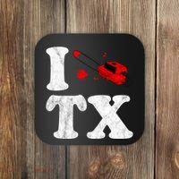I Love Texas Chainsaw Coaster thumb 0