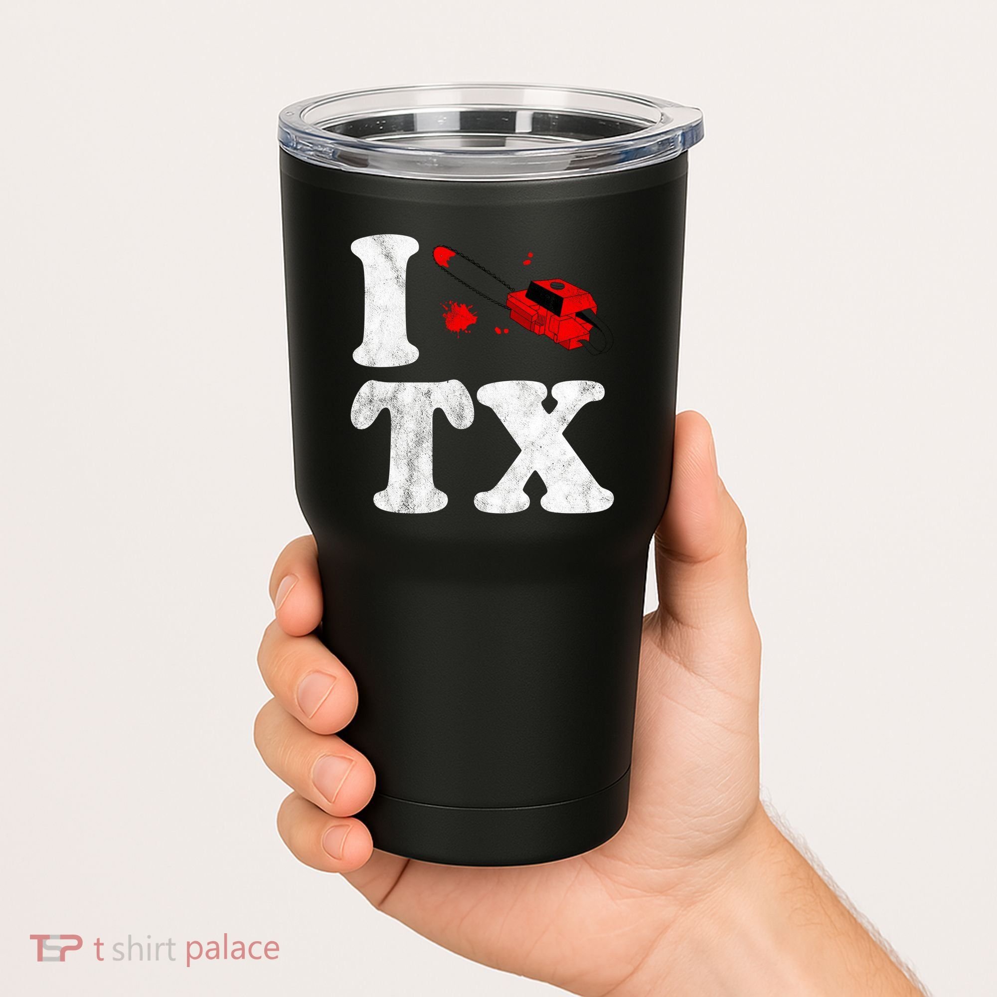 I Love Texas Chainsaw Tumbler