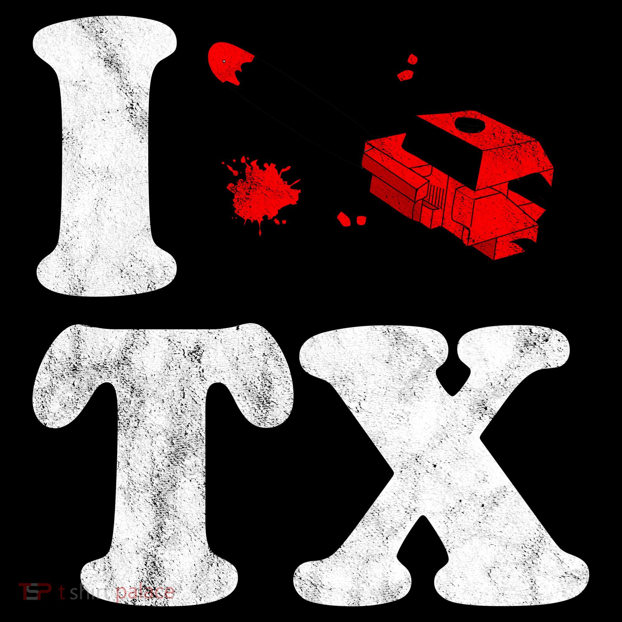 I Love Texas Chainsaw Ornament