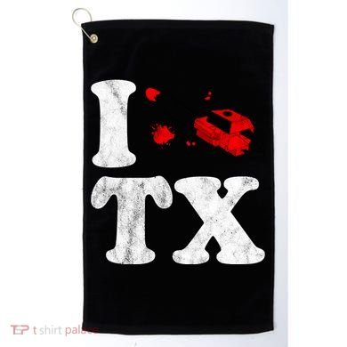 I Love Texas Chainsaw Golf Towel