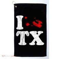 I Love Texas Chainsaw Golf Towel thumb 0