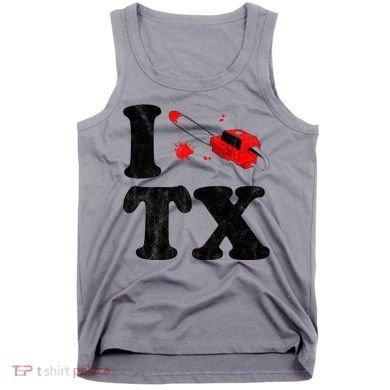 I Love Texas Chainsaw Tank Top