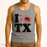I Love Texas Chainsaw Tank Top thumb 3