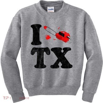 I Love Texas Chainsaw Kids Sweatshirt
