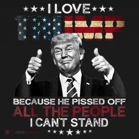 I Love Trump Because He Pissed Off The People I Can't Stand Women's Hoodie thumb 2