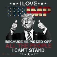 I Love Trump Because He Pissed Off The People I Can't Stand Coaster thumb 2