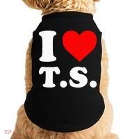 I Love T.S I Heart T.S Doggie Tank thumb 0