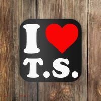 I Love T.S I Heart T.S Coaster thumb 0