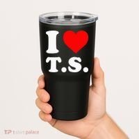 I Love T.S I Heart T.S Tumbler thumb 2