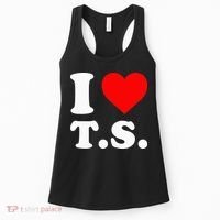 I Love T.S I Heart T.S Women's Tank Top thumb 0
