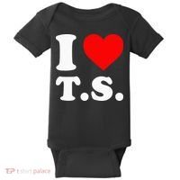 I Love T.S I Heart T.S Baby Bodysuit thumb 0
