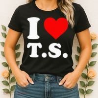 I Love T.S I Heart T.S Women's T-Shirt thumb 2
