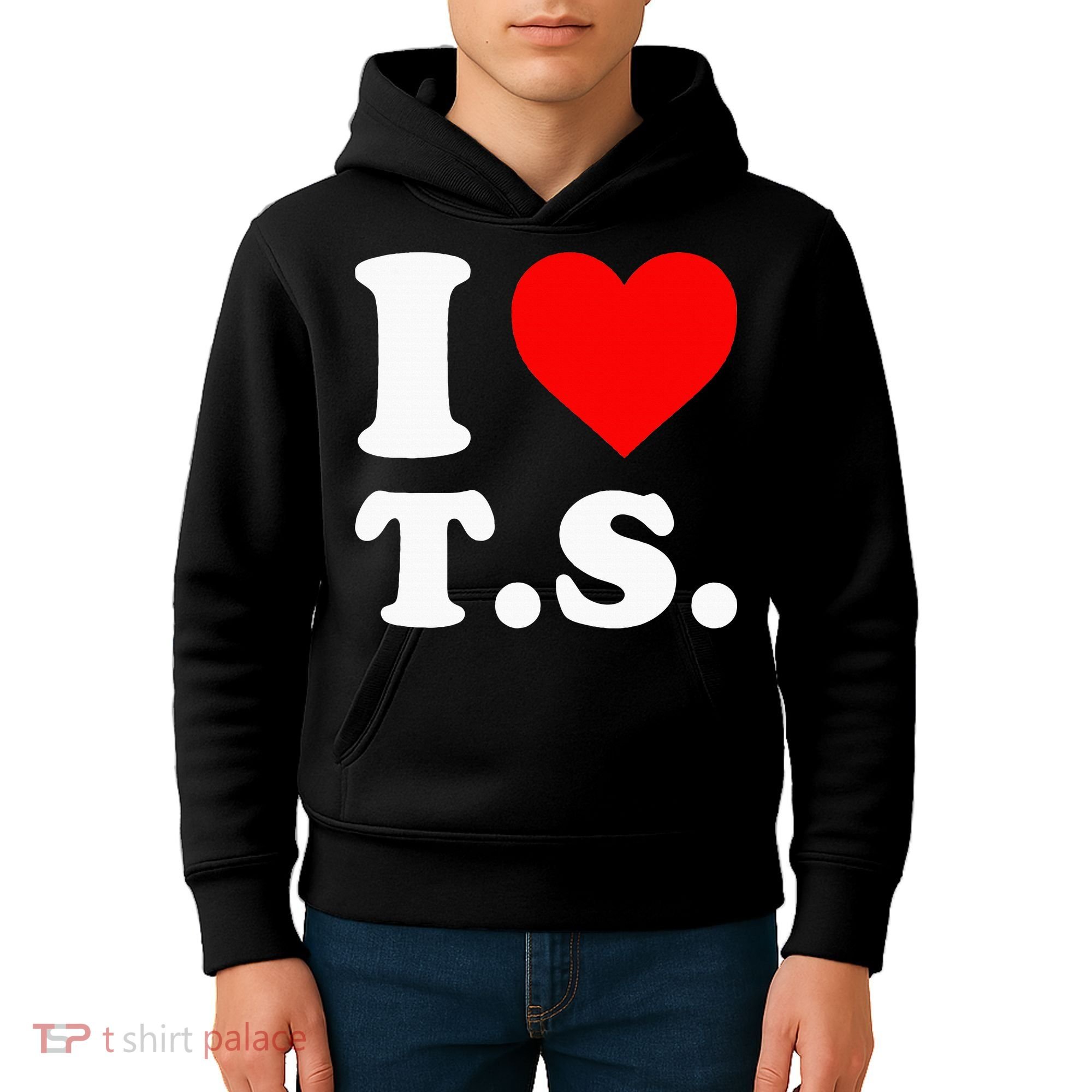 I Love T.S I Heart T.S Kids Hoodie