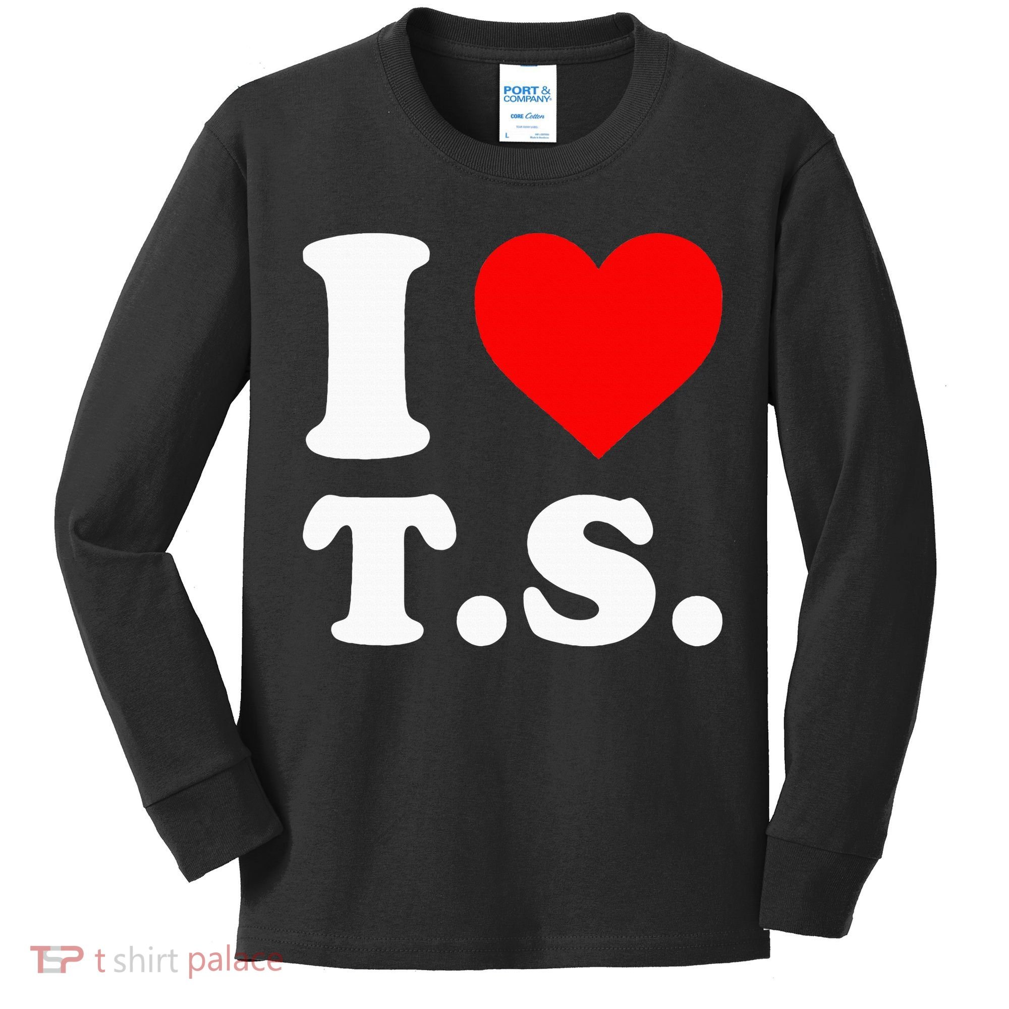 I Love T.S I Heart T.S Kids Long Sleeve Shirt