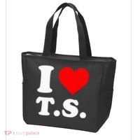 I Love T.S I Heart T.S Tote Bag thumb 3