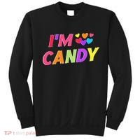 I Love To Eat Candy I'm Candy Funny Couple Matching Sweatshirt thumb 0