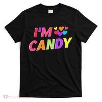 I Love To Eat Candy I'm Candy Funny Couple Matching T-Shirt thumb 0