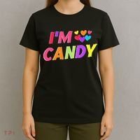 I Love To Eat Candy I'm Candy Funny Couple Matching T-Shirt thumb 4