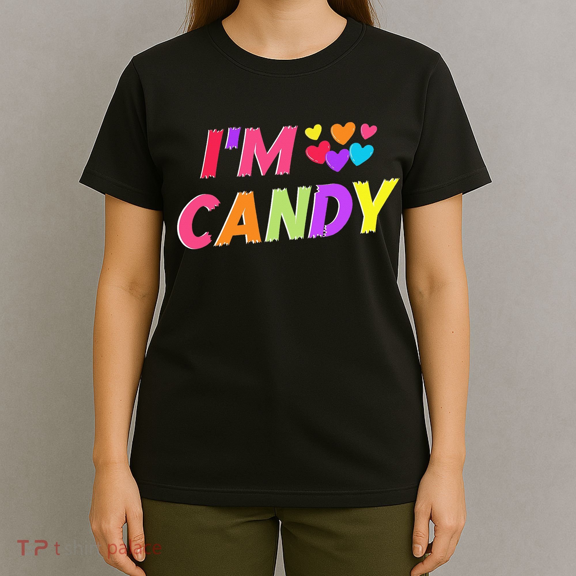 I Love To Eat Candy I'm Candy Funny Couple Matching T-Shirt