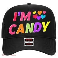 I Love To Eat Candy I'm Candy Funny Couple Matching Hat thumb 0