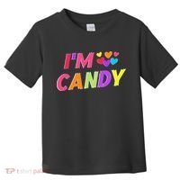 I Love To Eat Candy I'm Candy Funny Couple Matching Toddler T-Shirt thumb 0
