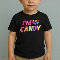 I Love To Eat Candy I'm Candy Funny Couple Matching Toddler T-Shirt thumb 2