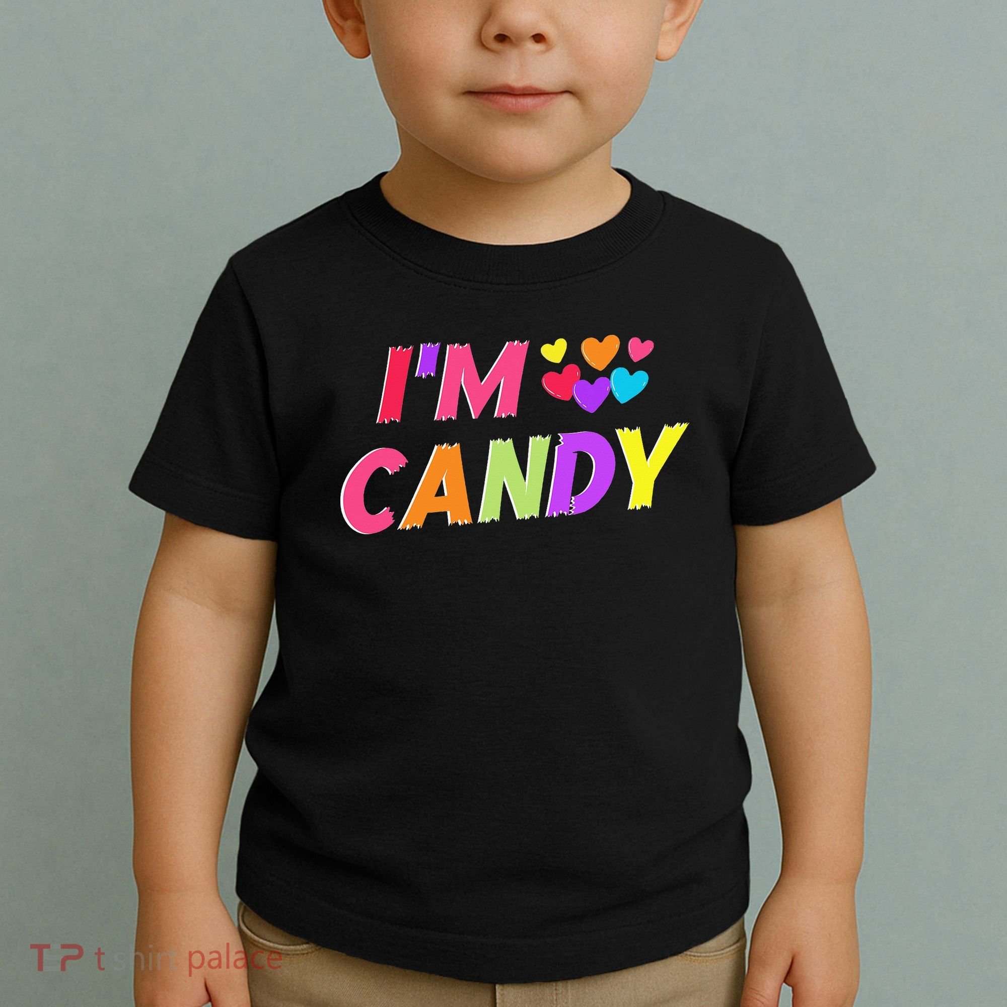 I Love To Eat Candy I'm Candy Funny Couple Matching Toddler T-Shirt