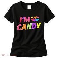 I Love To Eat Candy I'm Candy Funny Couple Matching Women's T-Shirt thumb 0